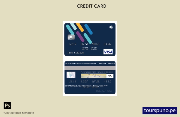 listo para imprimir plantilla de tarjeta visa Angola Finibanco Angola S.A.